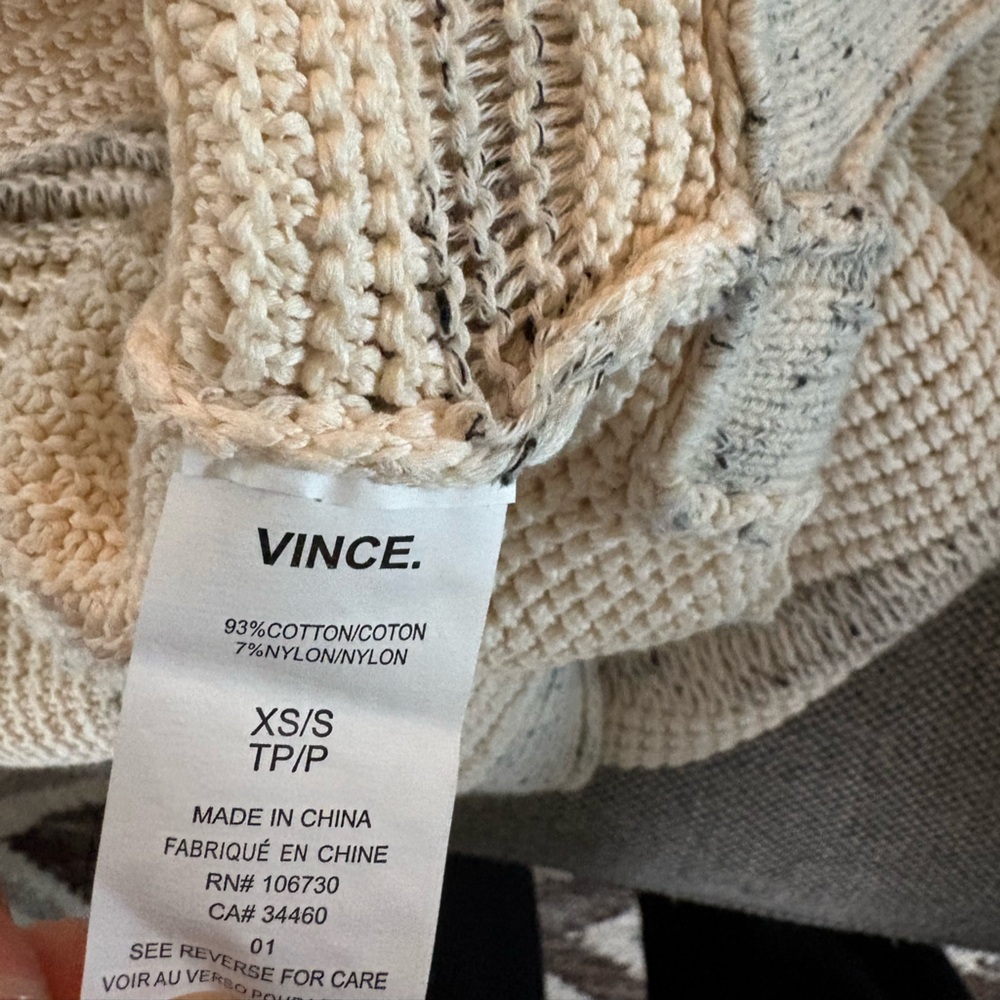 Vince Knit Short Sleeve sweater cape / poncho - Picture 4 of 6